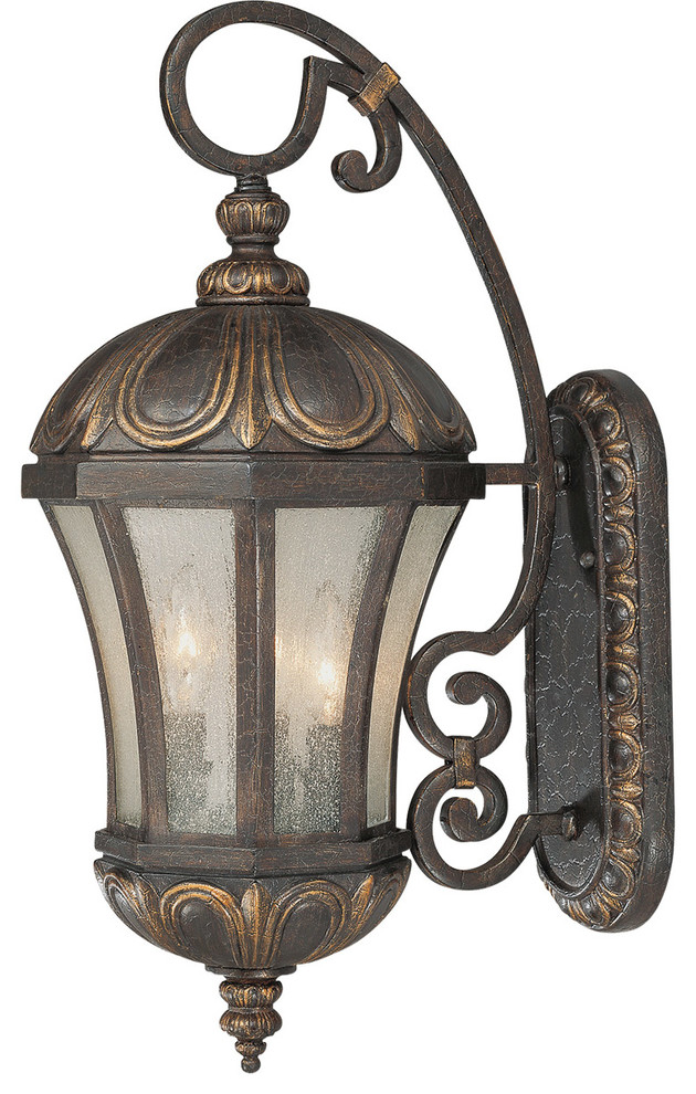 Savoy House Ponce De Leon Wall Mount Lantern, Old Tuscan