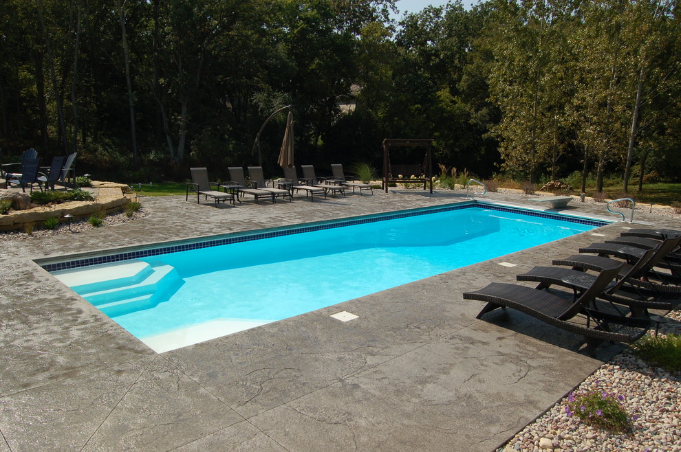 Design ideas for a contemporary pool in Other.