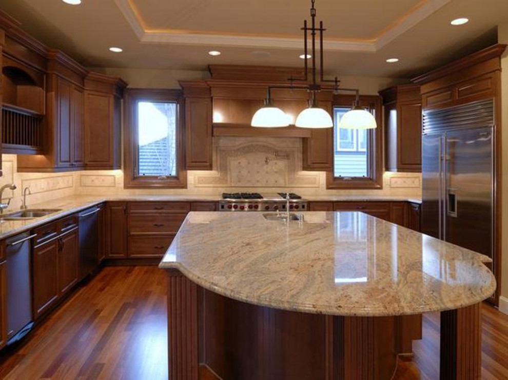 Inspiration for a transitional kitchen remodel in Houston