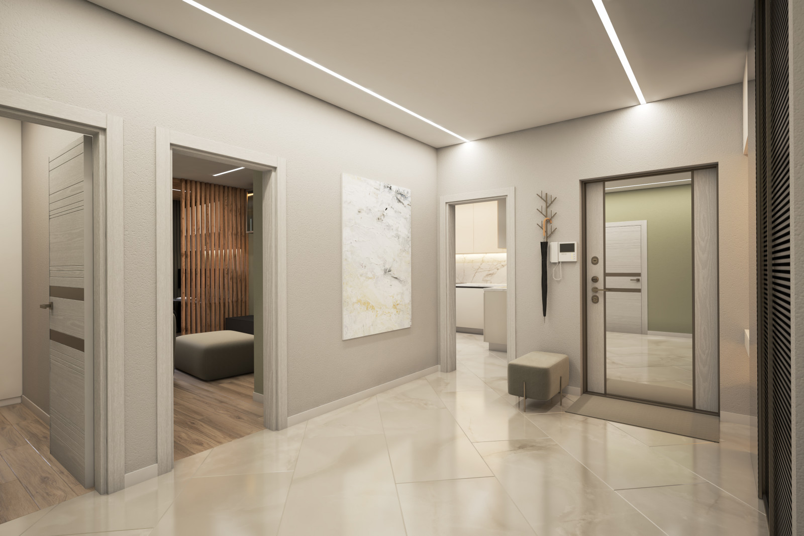 Трёхкомнатная квартира. 100 кв.м.