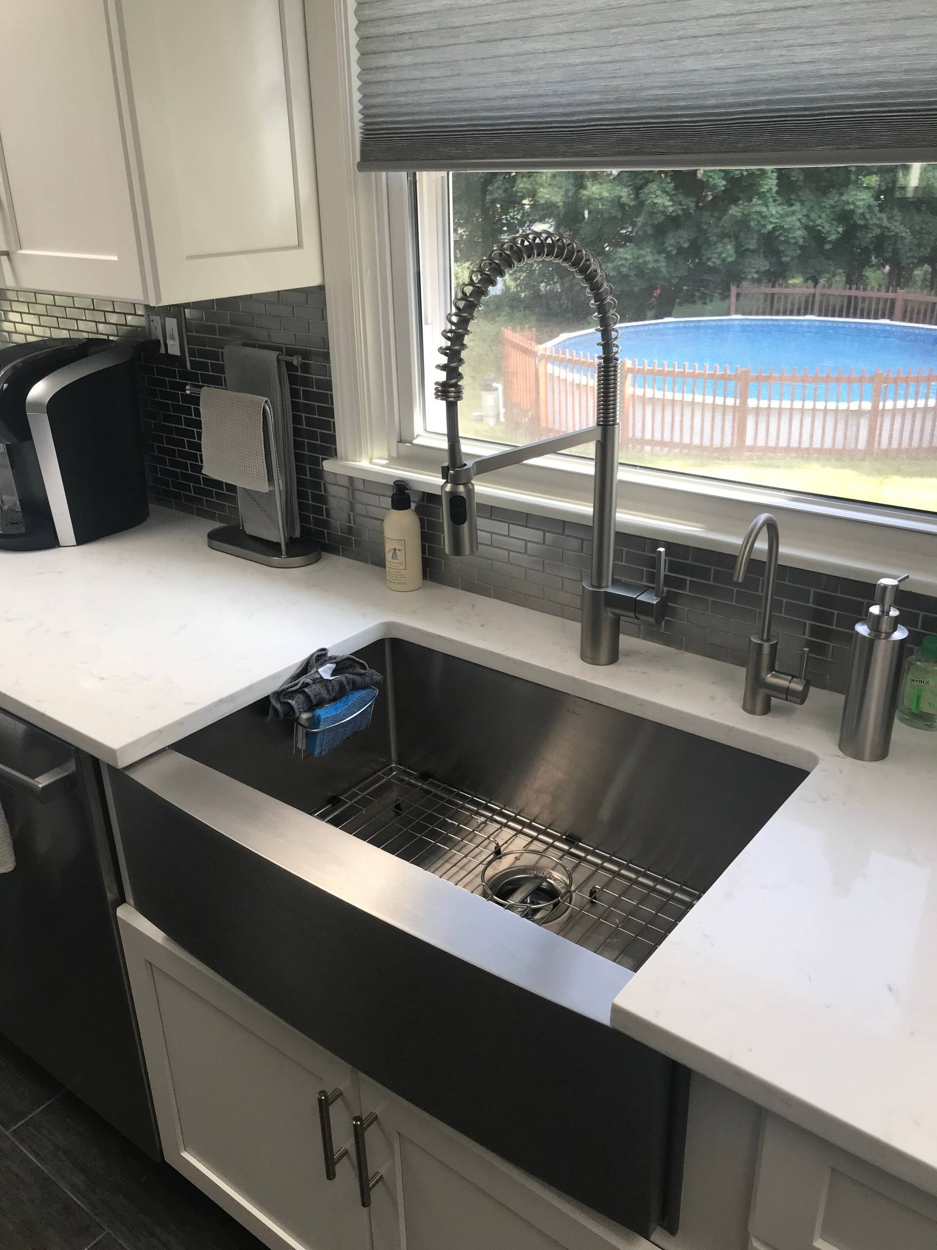 Grey and White Kitchen