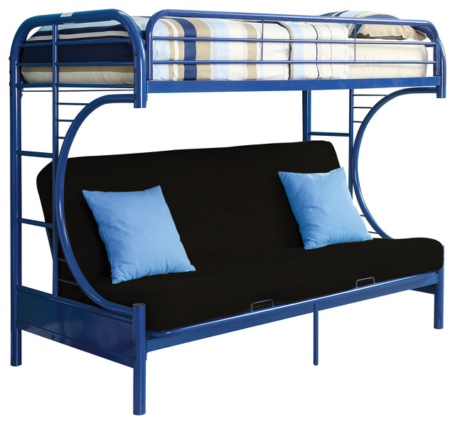 Cabot Extra Long Twin Over Queen Futon Bunk Bed Contemporary Cabot Extra Long Twin Over Queen Futon Bunk Bed Contemporary Beds By Totally Kids Fun Furniture Toys