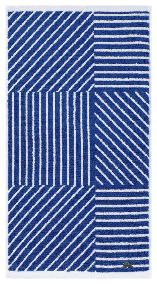 Lacoste Guethary Hand Towel, 16" x 30" Contemporary Bath Towels by Sunham Home Fashions