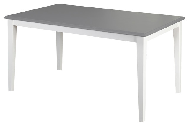 Helena Dining Table Gray White Transitional Tables By Tms