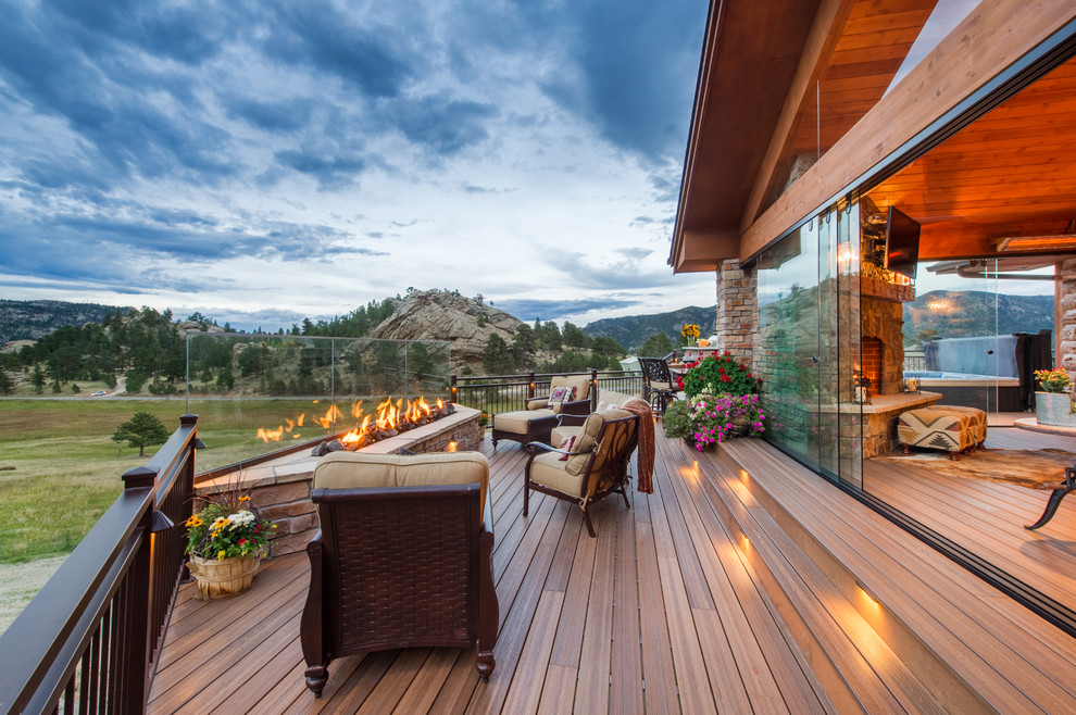 Mountain Retreat Rustic Deck Denver by Mosaic Outdoor Living