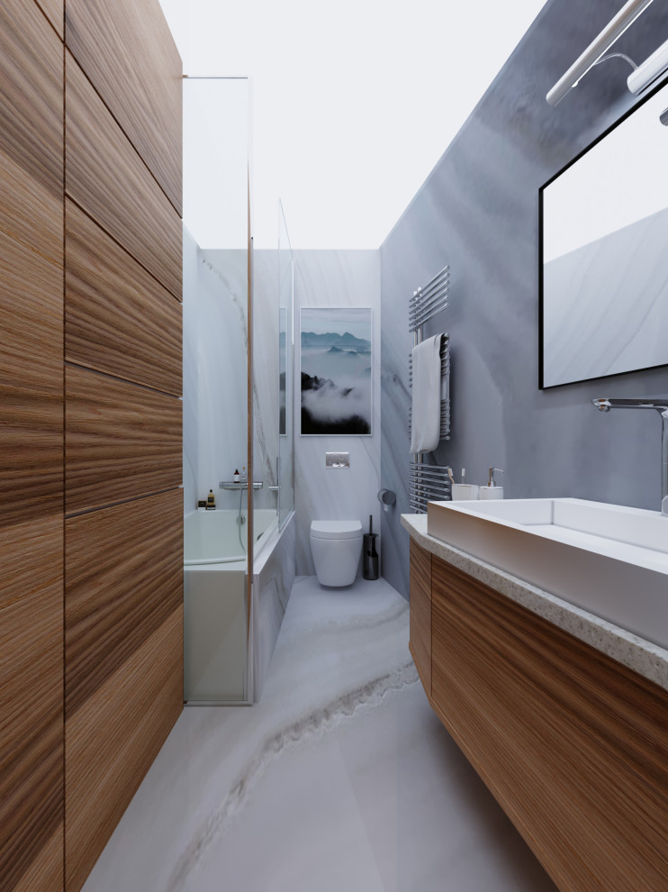 Москва. ЖК "Утёсов". Современный стиль. Квартира 80 м2.