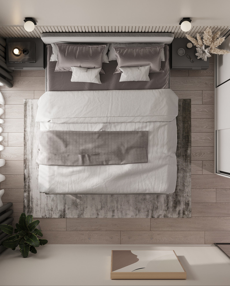 Современный интерьер в ЖК «Znak», Ижевск, 73 кв. м2