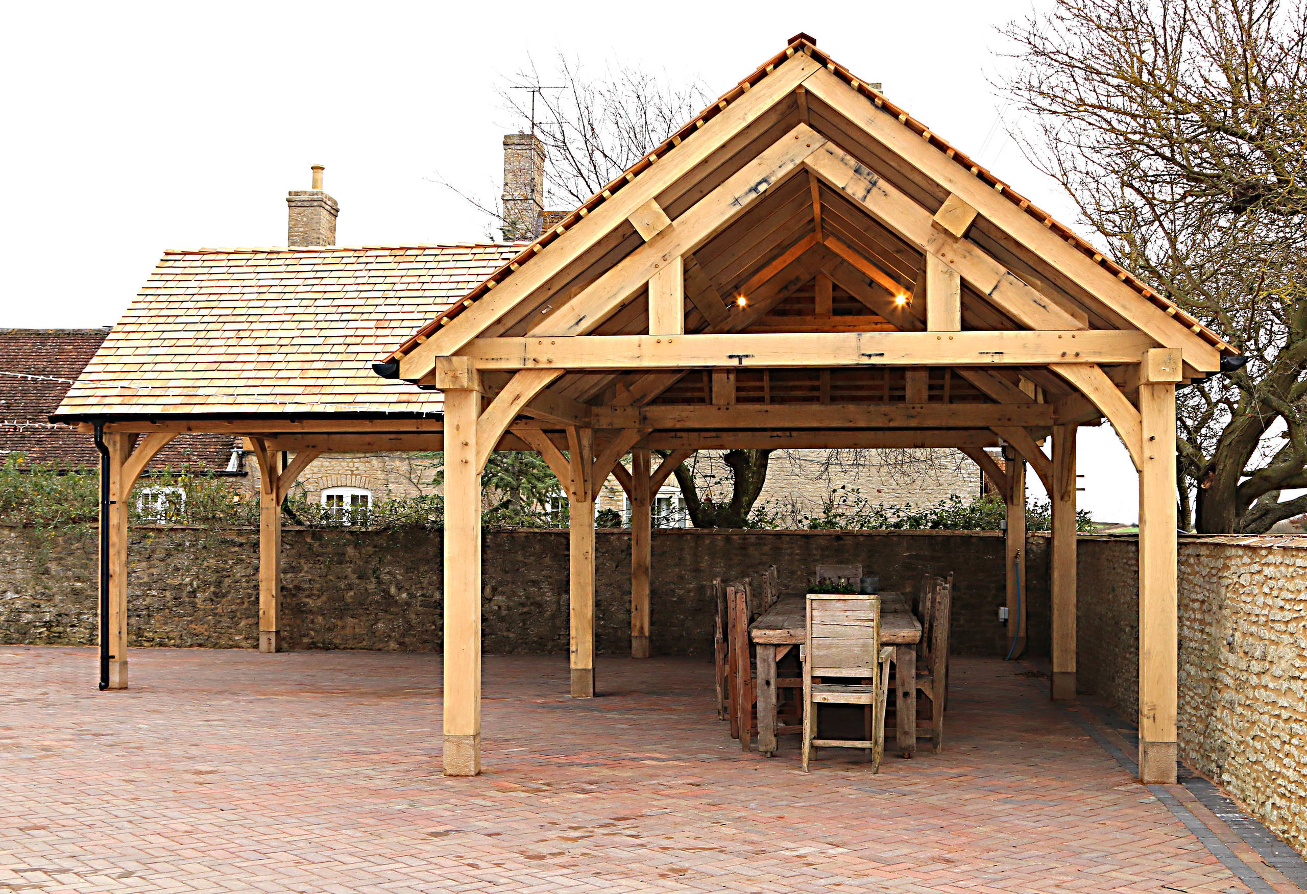 Oak Framed Outdoor Party Space