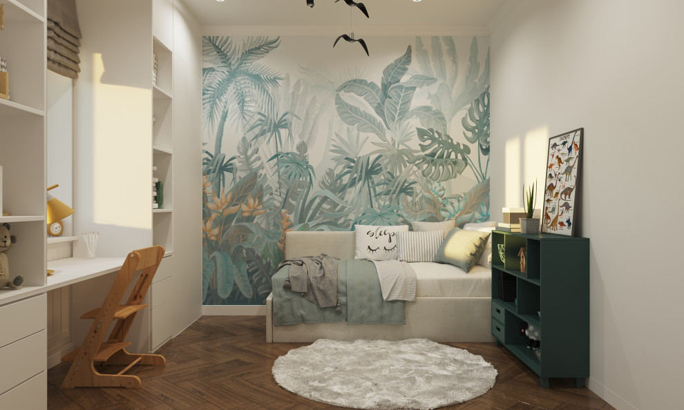 Проект детской комнаты "Мир динозавров"