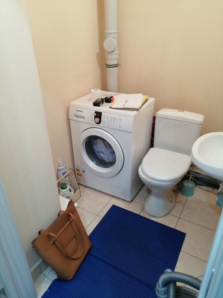 Санузел в стиле ЛОФТ