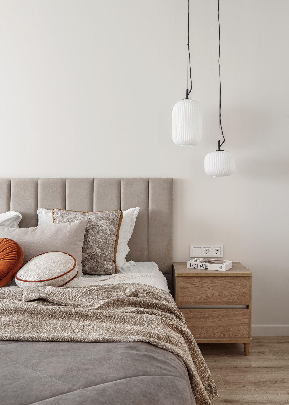 Спальня реализованного интерьера квартиры 100 кв.м.