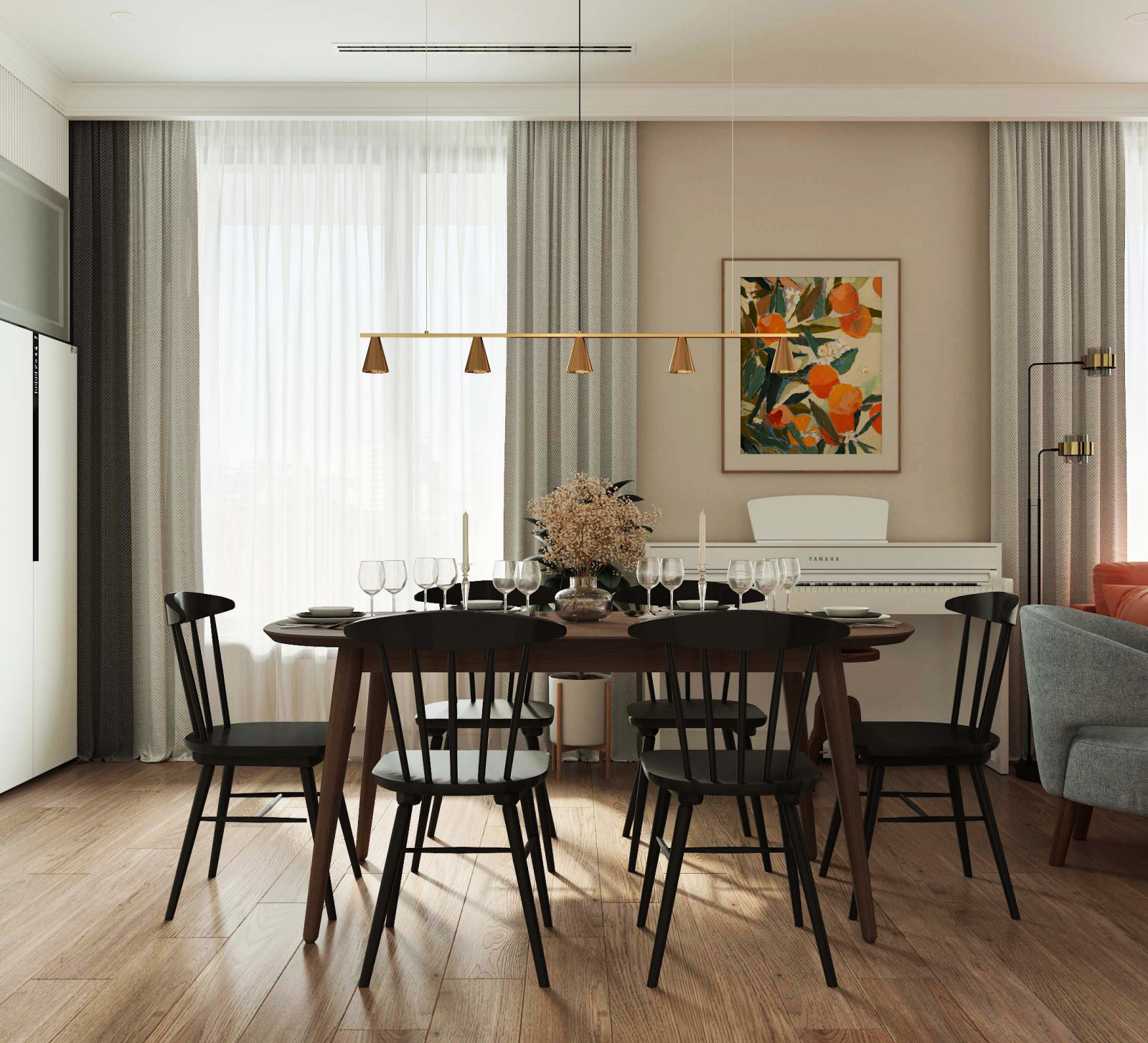 Стильная гостиная на Петровском