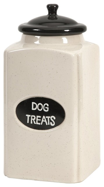 iMax Dog Large Ceramic Canister with Metal Plaque X-27296
