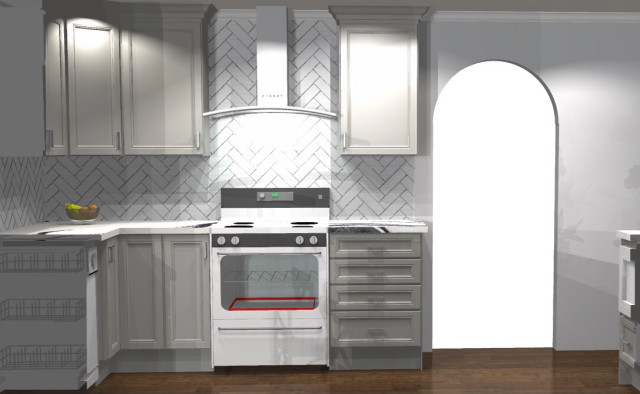 Transitional kitchen transitional