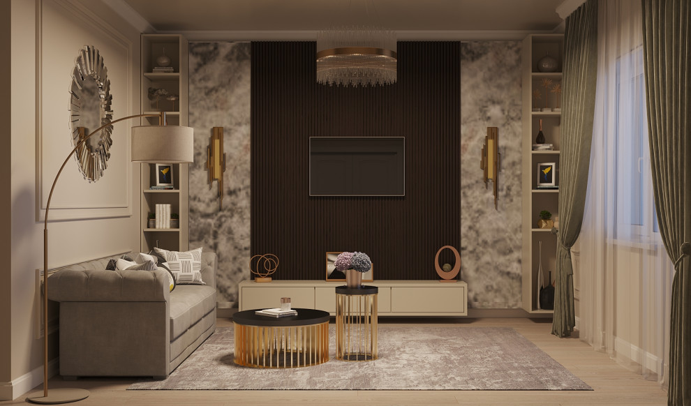 Гостиная в стиле неоклассика