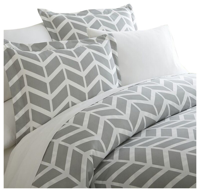 Premium Ultra Soft Arrow Pattern 3 Piece Duvet Cover Set Queen Taupe Premium Ultra Soft Arrow Pattern 3 Piece Duvet Cover Set Queen Taupe Contemporary Covers And Sets By Nget1618