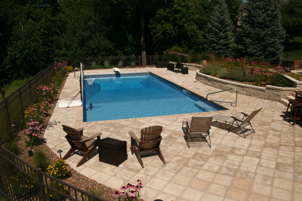 View From shallow end of Pool Milwaukee by Swimming Pool Services