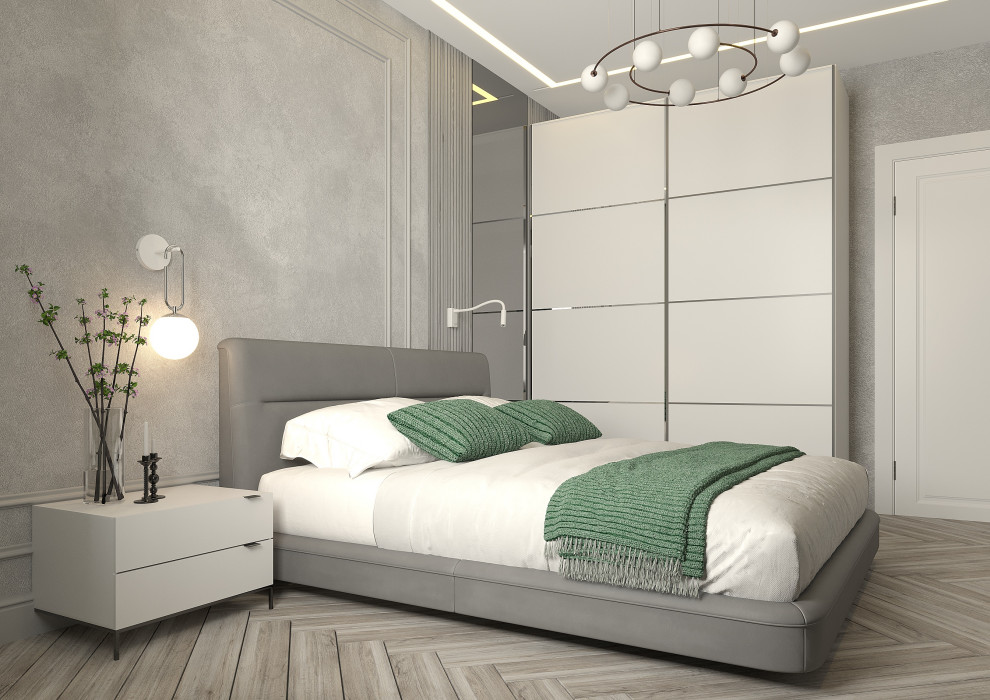 Серый-зеленый оазис: гармония контрастов