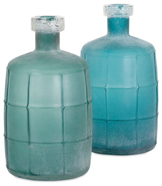 Appealing Ella Elaine Frosted Glass Jugs, 2-Piece Set
