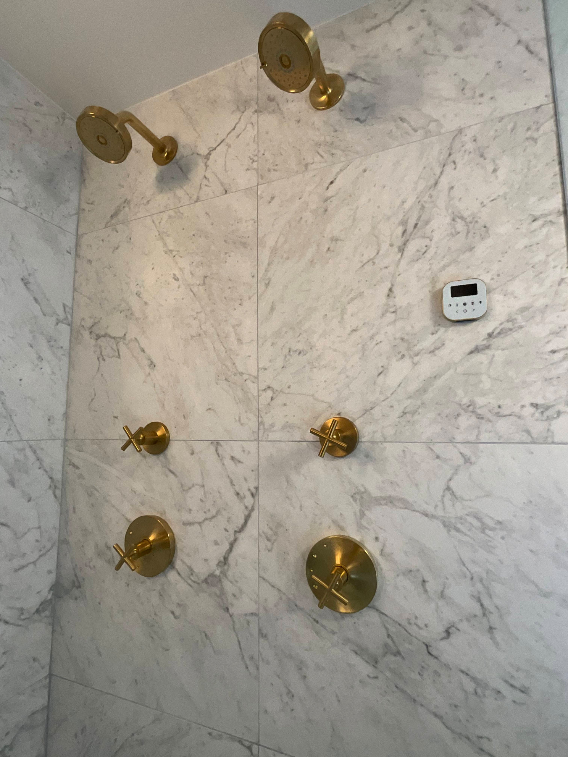 Master Bathroom and Fireplace