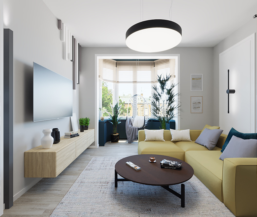 Современная квартира для молодой семьи