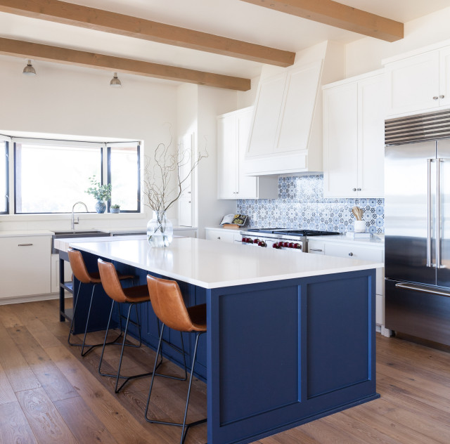Hill Country Lake House beach-style-kitchen