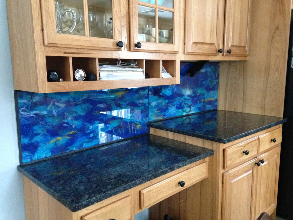 Kitchen Backsplash Desk Area Eclectic Kitchen Providence