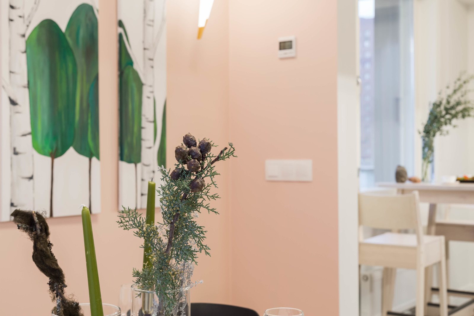 Зефирно-розовый скандинавский