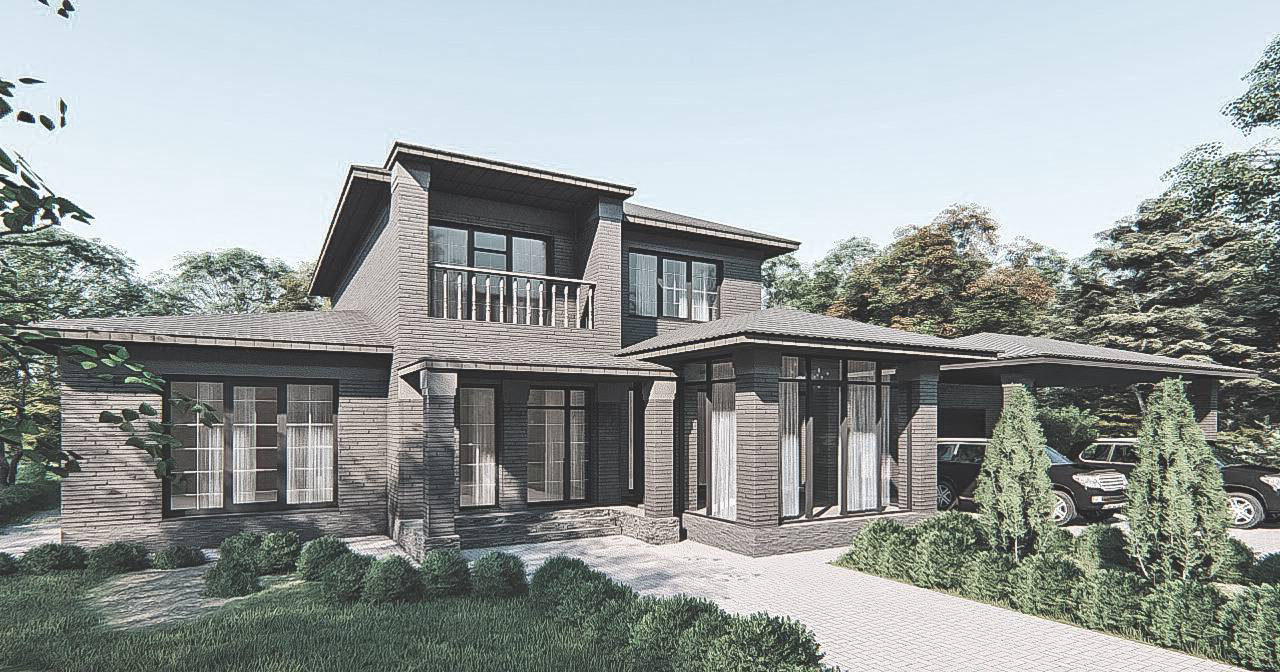 Проект 2х этажного жилого дома.