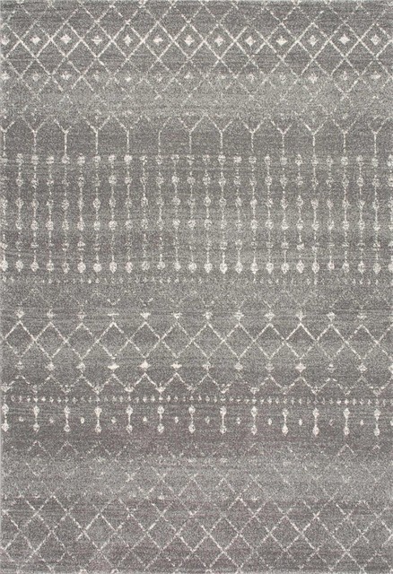 Moroccan Blythe Area Rug, Rectangle, Dark Gray, 8'x10'