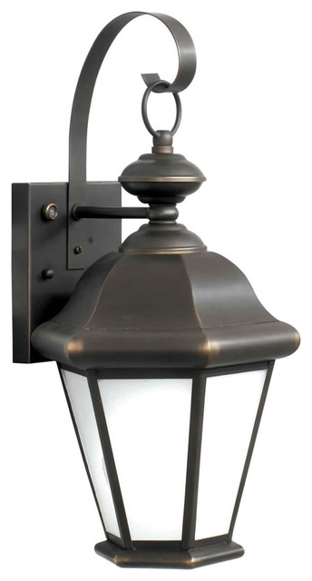 Forte Lighting 10006-01-14 1LT FL Brass Outdoor Lantern