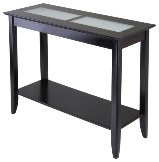 Winsome Wood Transitional Dark Espresso Composite Console Table Winsome Wood Transitional Dark Espresso Composite Console Table