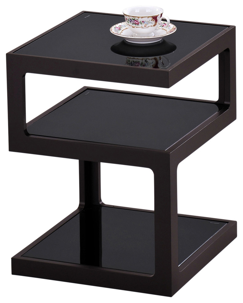 quby ii accent table in black