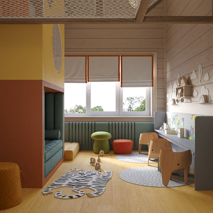 Дизайн-проект дома из клееного бруса в КП «Ново-луговая»