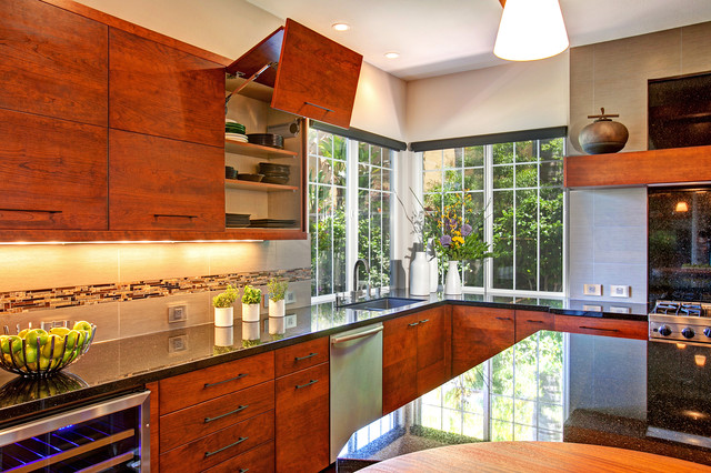 Rustic Zen Kitchen contemporaneo-cucina
