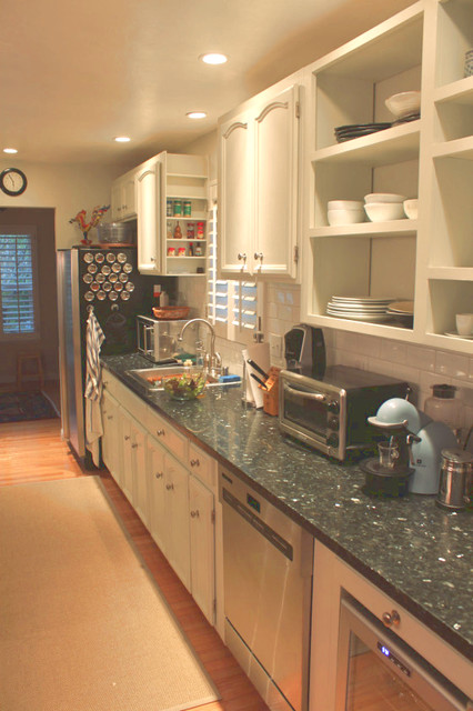 Emerald Pearl Honed Granite Kitchen Contemporary Kitchen San