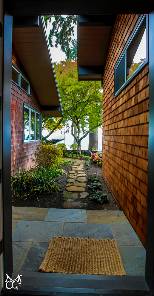 Inspiration for a rustic home design remodel in Seattle