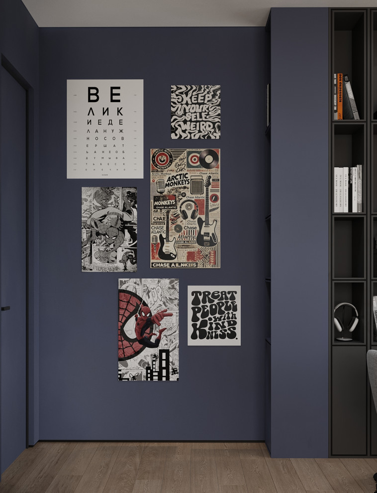 Брутальный интерьер квартиры 85 кв.м. в Москве. Проект