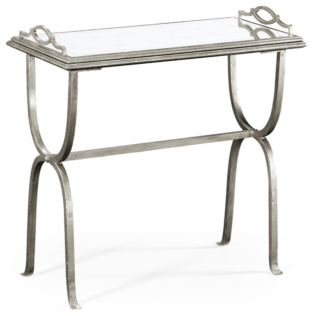 silver tray table