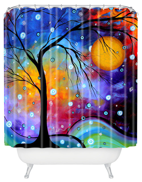 madart inc Winter Sparkle Shower Curtain - Contemporary - Shower ...