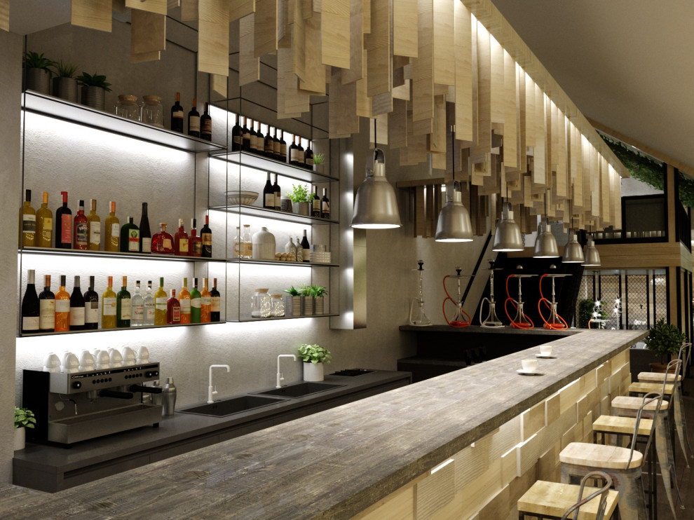 Дизайн интерьера Кальянной  Hype