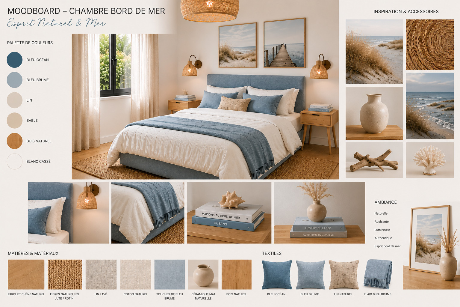 Résidence secondaire bord de mer au Croisic | Décoration intérieure