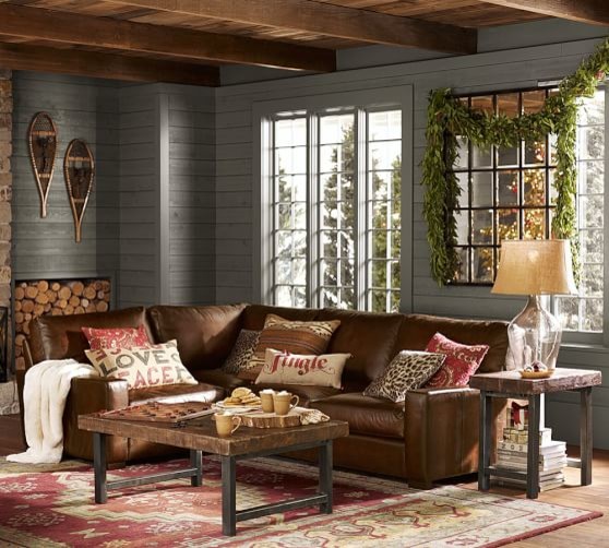Rustic Den Montagne Boston par Pottery Barn Salem NH Houzz