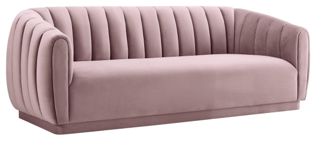 Arno Mauve Velvet Sofa