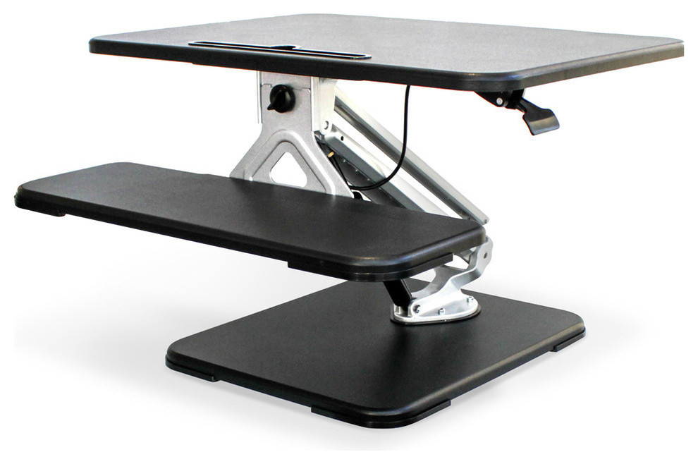 Sit to Stand Height Adjustable Desk Riser - Contemporary - Desk ...