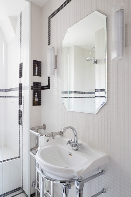 Ecrin Art Deco &ndash; Paris 20 mid-century-badezimmer