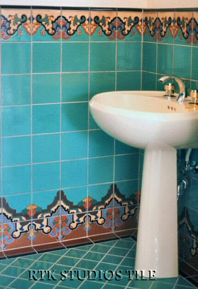 Design ideas for a mediterranean bathroom in Los Angeles.