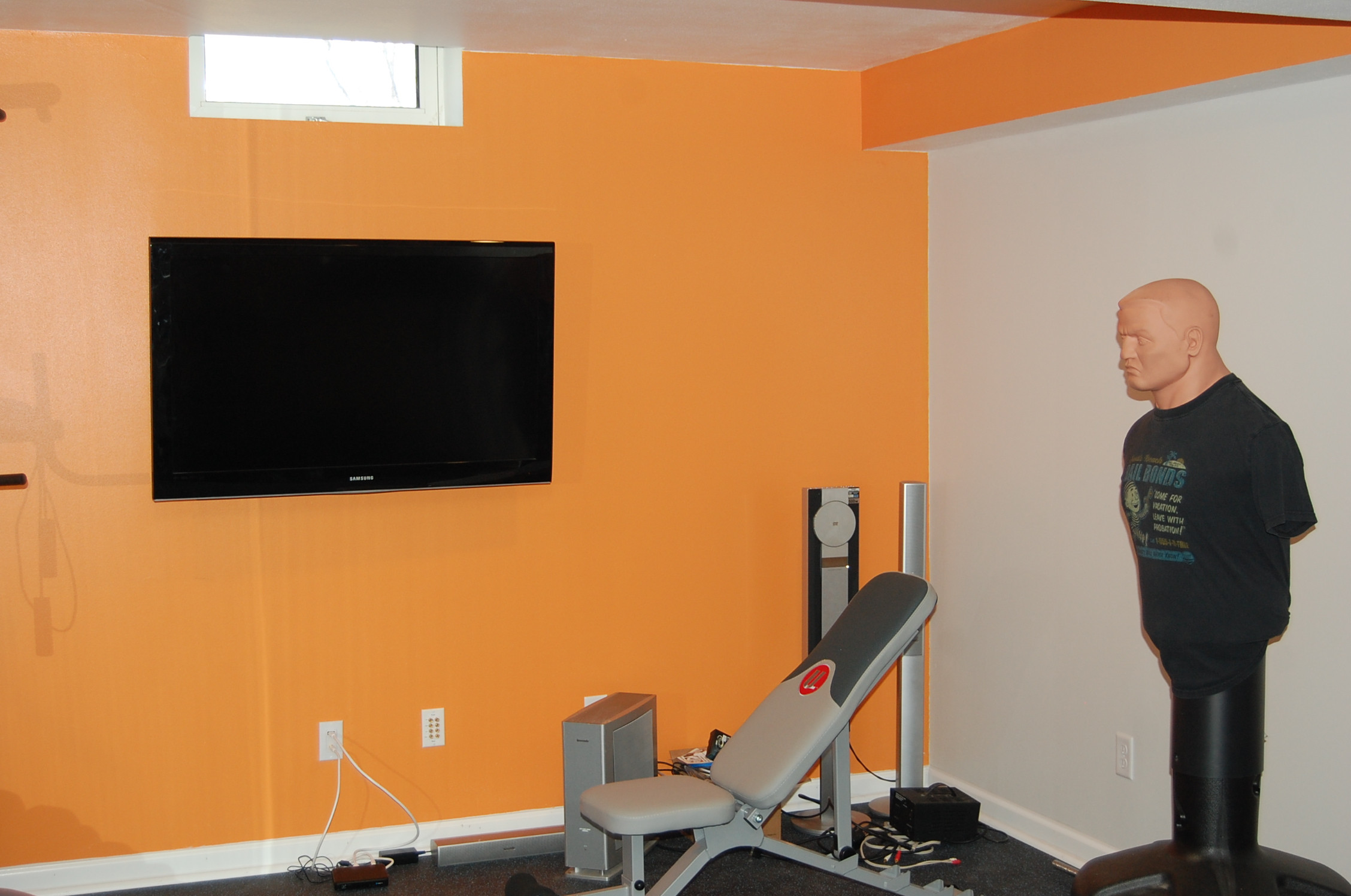 Basement office and work out area