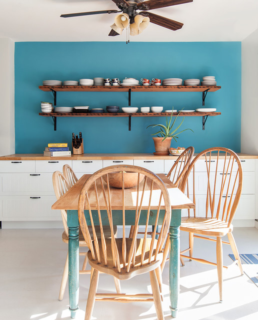 Beach Style Dining Room maritim-esszimmer