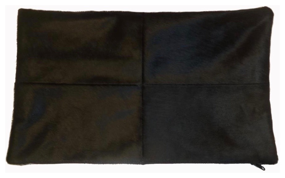 Black Rectangular Cowhide Pillow Bader Southwestern Decorative Pillows by Foreign Affairs